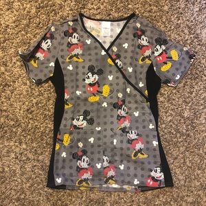 Size XS Disney Mickey Mouse scrub top